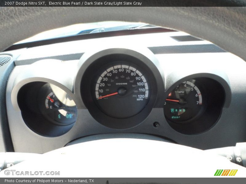 Electric Blue Pearl / Dark Slate Gray/Light Slate Gray 2007 Dodge Nitro SXT