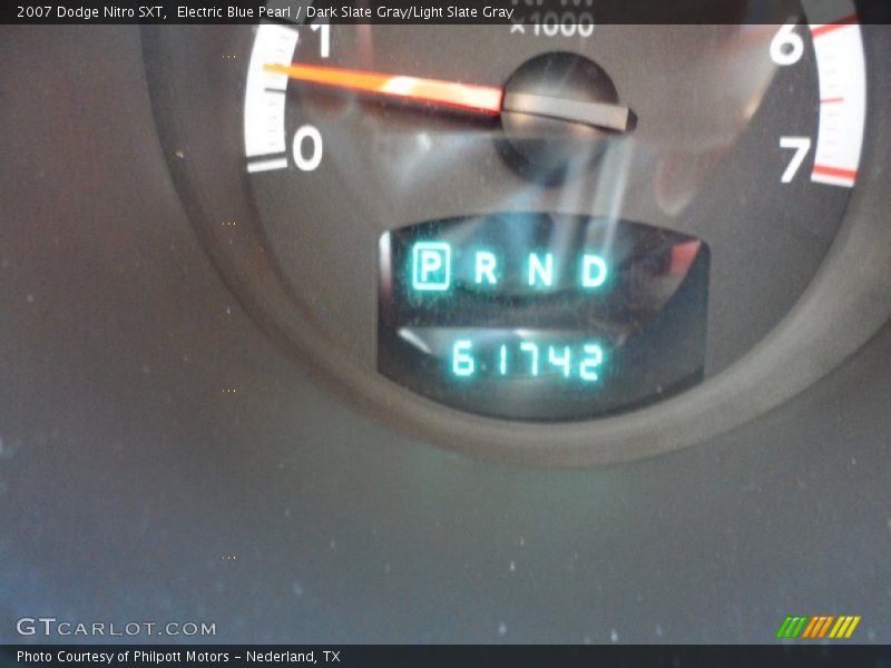 Electric Blue Pearl / Dark Slate Gray/Light Slate Gray 2007 Dodge Nitro SXT