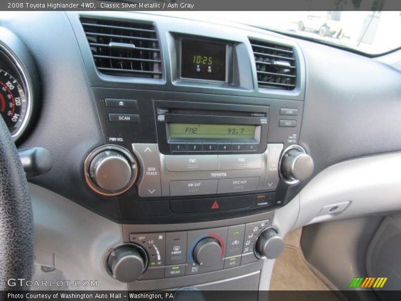 Classic Silver Metallic / Ash Gray 2008 Toyota Highlander 4WD