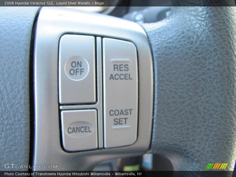 Liquid Silver Metallic / Beige 2008 Hyundai Veracruz GLS