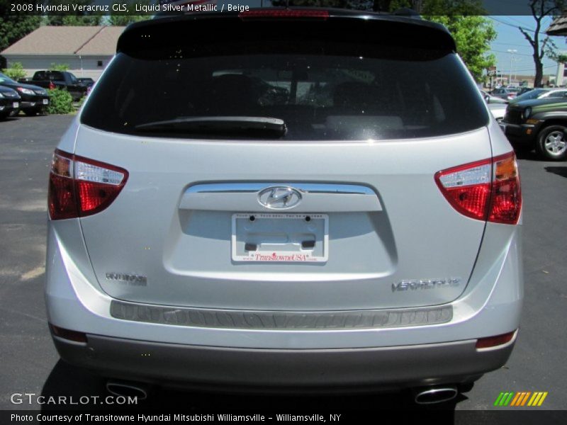 Liquid Silver Metallic / Beige 2008 Hyundai Veracruz GLS