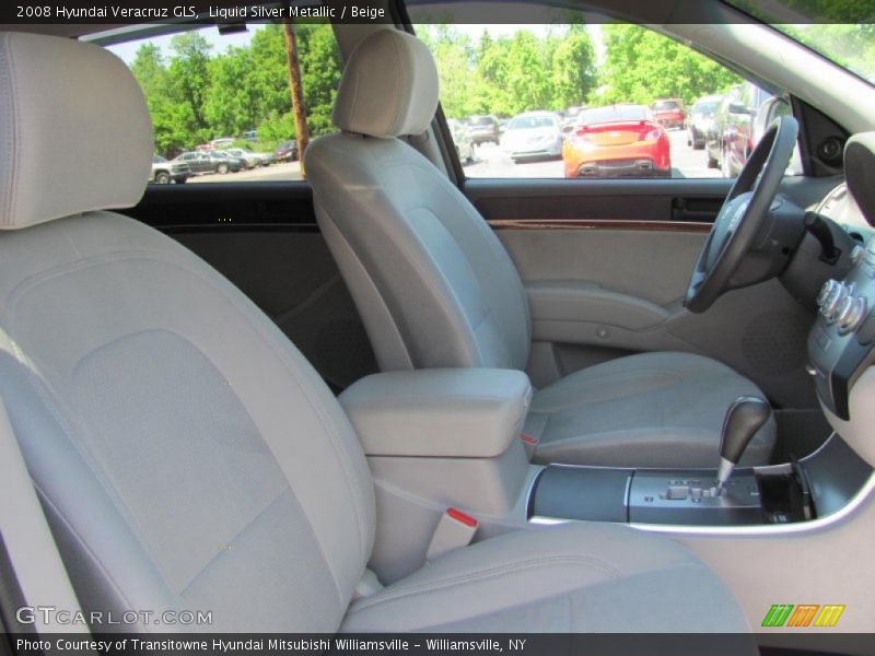Liquid Silver Metallic / Beige 2008 Hyundai Veracruz GLS
