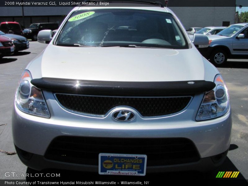 Liquid Silver Metallic / Beige 2008 Hyundai Veracruz GLS