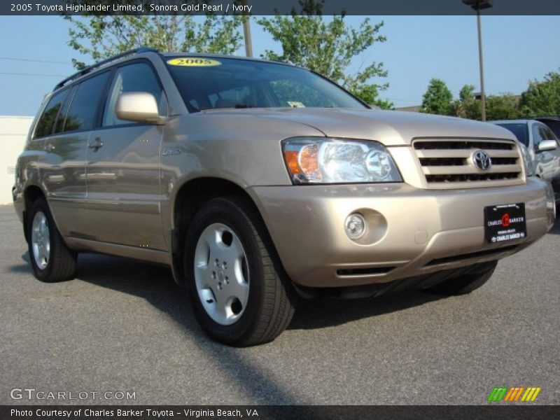 Sonora Gold Pearl / Ivory 2005 Toyota Highlander Limited