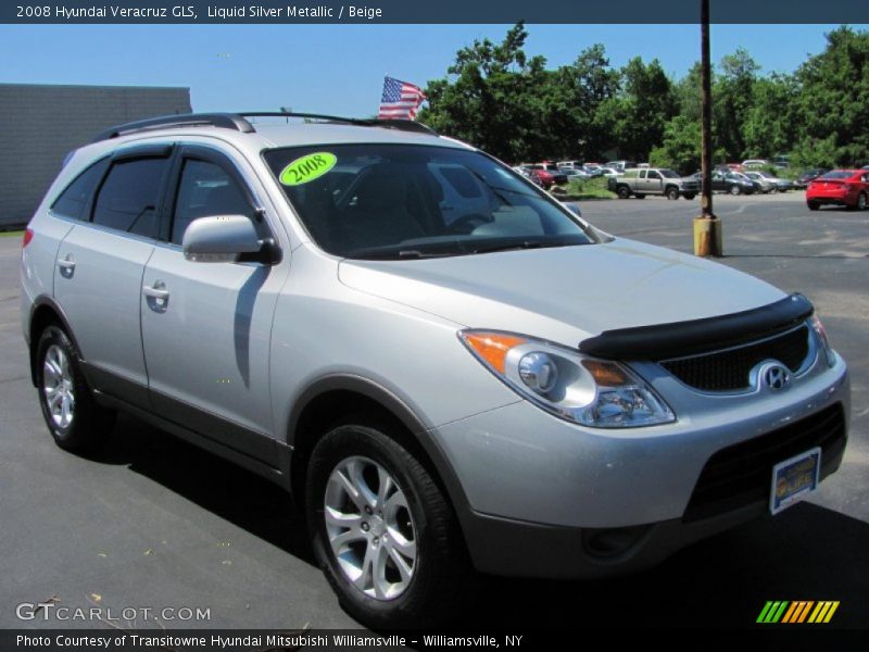 Liquid Silver Metallic / Beige 2008 Hyundai Veracruz GLS