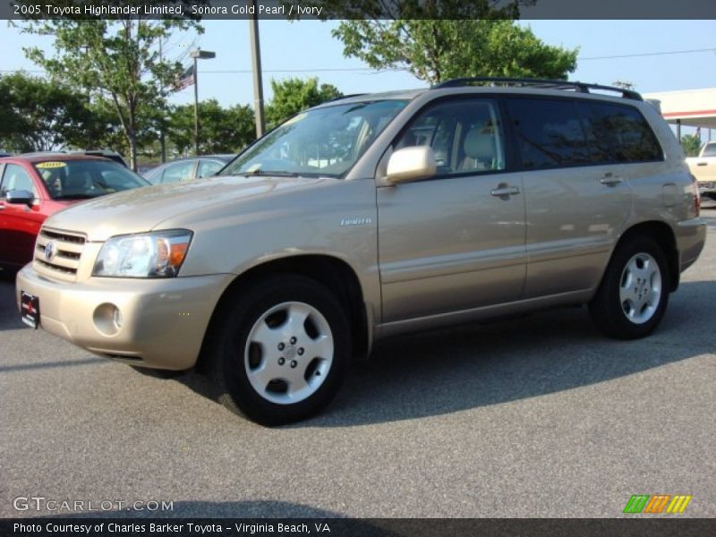 Sonora Gold Pearl / Ivory 2005 Toyota Highlander Limited