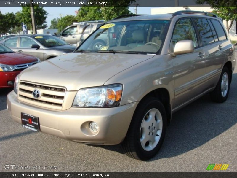 Sonora Gold Pearl / Ivory 2005 Toyota Highlander Limited