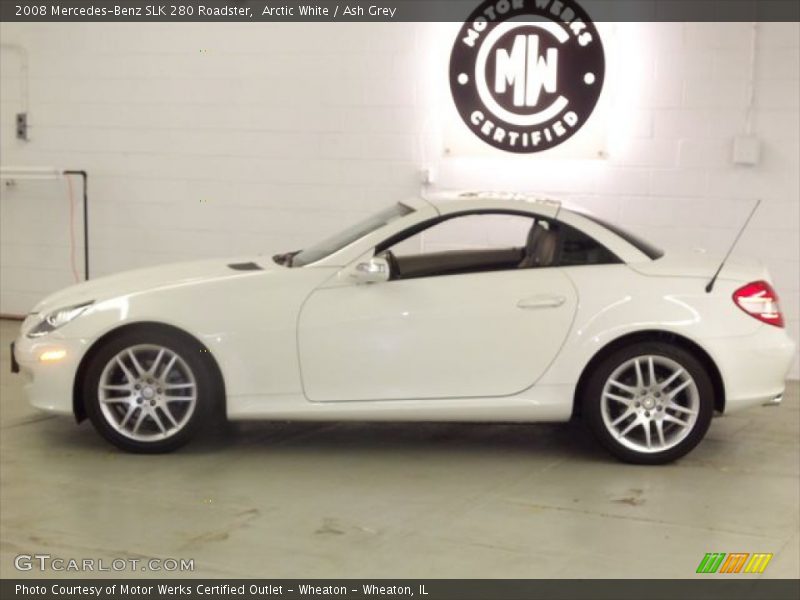 Arctic White / Ash Grey 2008 Mercedes-Benz SLK 280 Roadster