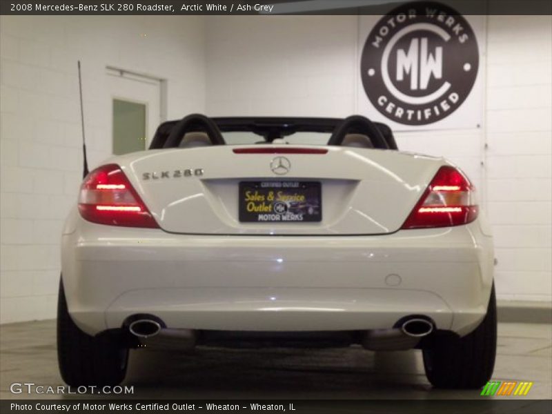 Arctic White / Ash Grey 2008 Mercedes-Benz SLK 280 Roadster