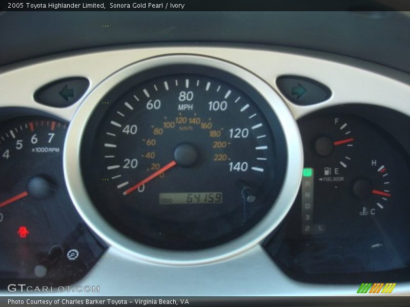 Sonora Gold Pearl / Ivory 2005 Toyota Highlander Limited