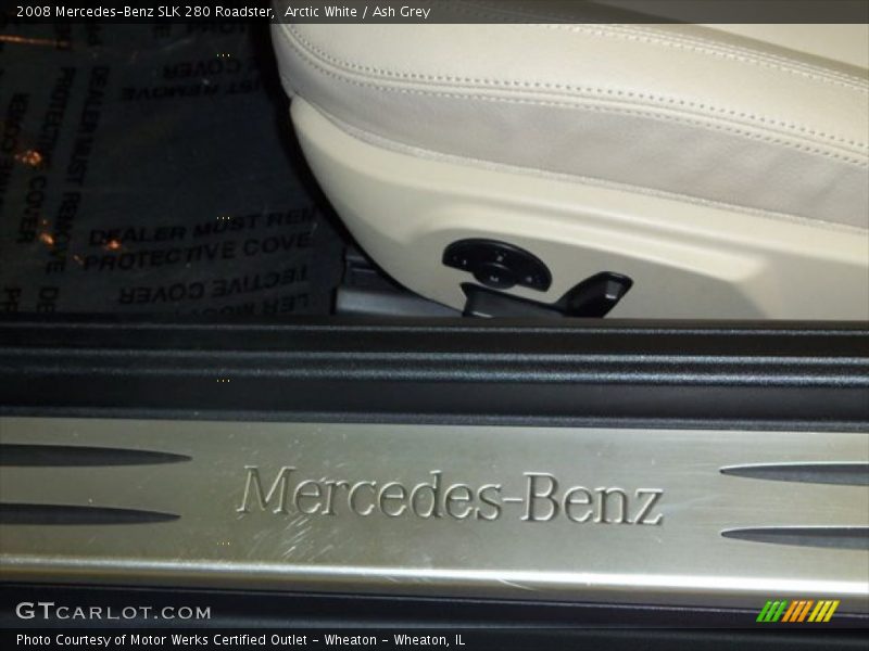 Arctic White / Ash Grey 2008 Mercedes-Benz SLK 280 Roadster