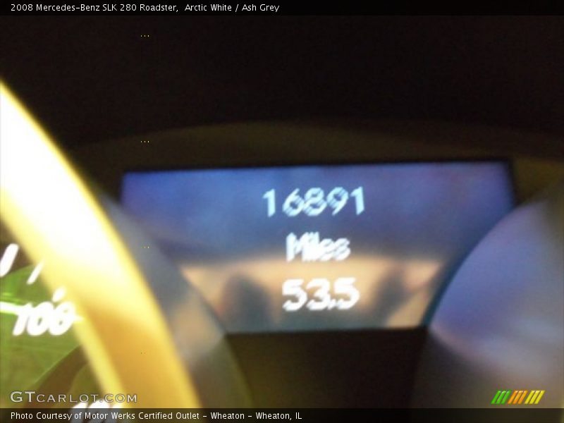 Arctic White / Ash Grey 2008 Mercedes-Benz SLK 280 Roadster