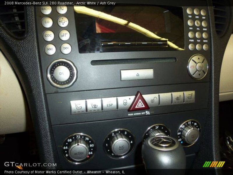 Arctic White / Ash Grey 2008 Mercedes-Benz SLK 280 Roadster