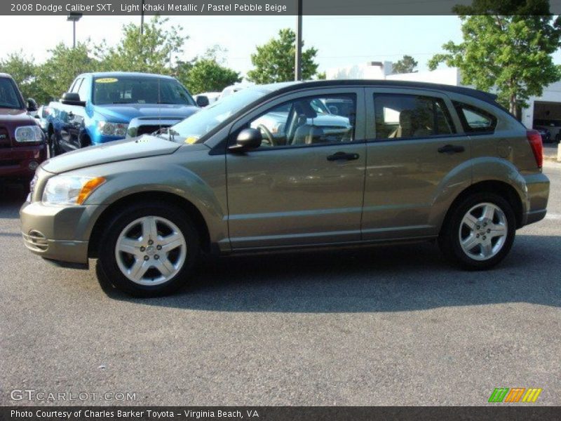 Light Khaki Metallic / Pastel Pebble Beige 2008 Dodge Caliber SXT