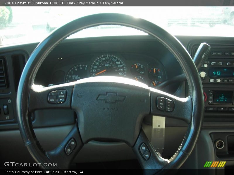 Dark Gray Metallic / Tan/Neutral 2004 Chevrolet Suburban 1500 LT