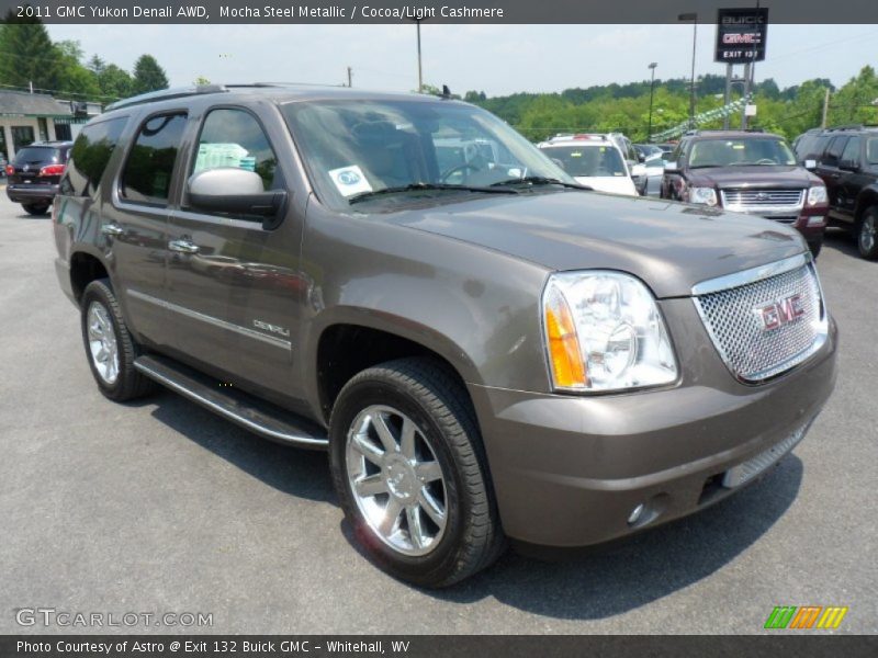 Mocha Steel Metallic / Cocoa/Light Cashmere 2011 GMC Yukon Denali AWD