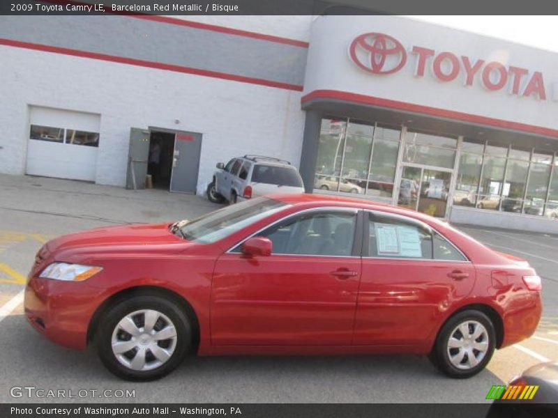 Barcelona Red Metallic / Bisque 2009 Toyota Camry LE