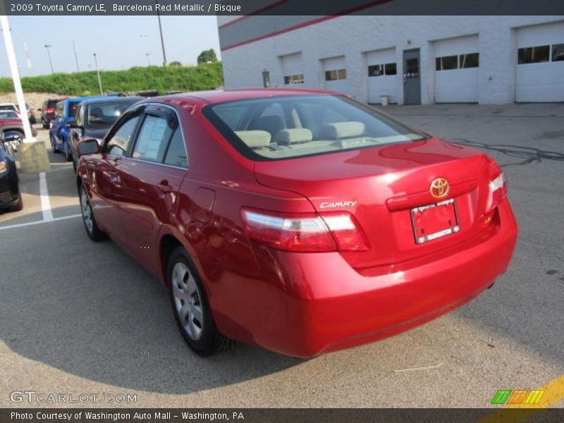 Barcelona Red Metallic / Bisque 2009 Toyota Camry LE