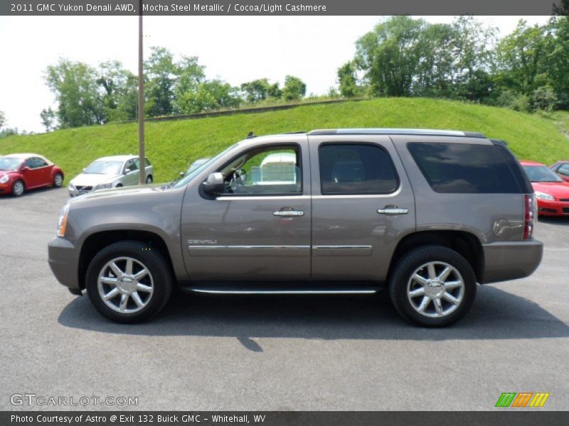 Mocha Steel Metallic / Cocoa/Light Cashmere 2011 GMC Yukon Denali AWD
