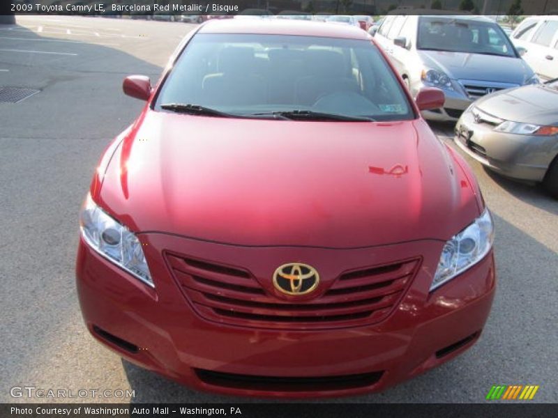 Barcelona Red Metallic / Bisque 2009 Toyota Camry LE