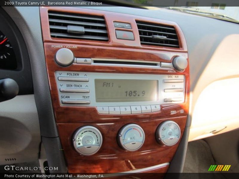 Barcelona Red Metallic / Bisque 2009 Toyota Camry LE