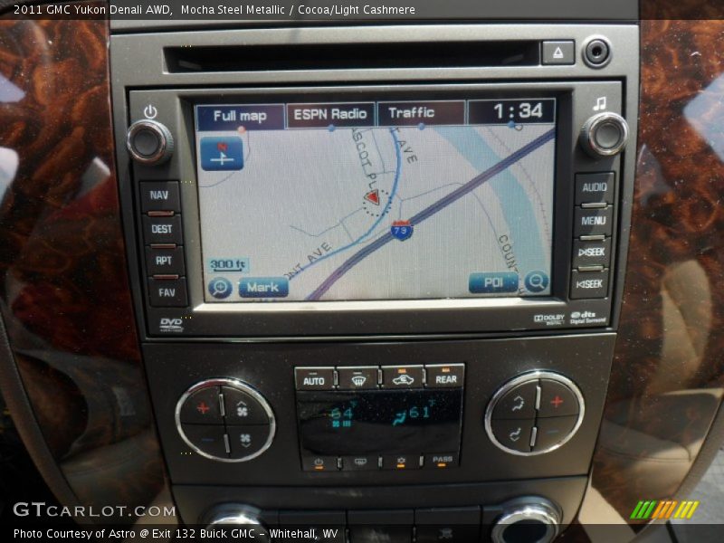 Mocha Steel Metallic / Cocoa/Light Cashmere 2011 GMC Yukon Denali AWD