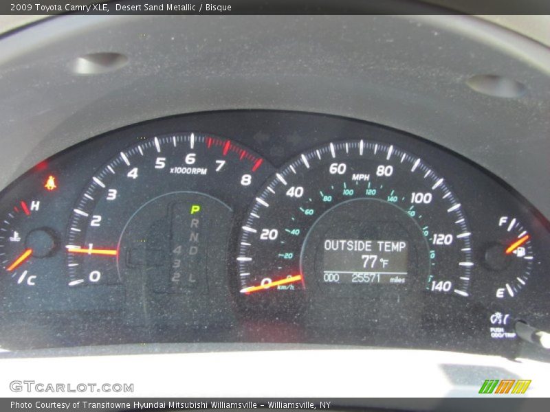 Desert Sand Metallic / Bisque 2009 Toyota Camry XLE