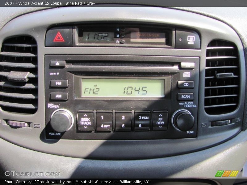 Wine Red / Gray 2007 Hyundai Accent GS Coupe