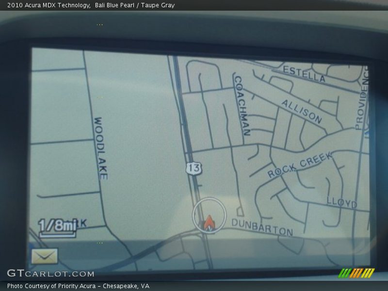 Navigation of 2010 MDX Technology