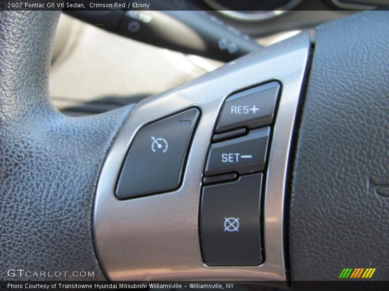 Crimson Red / Ebony 2007 Pontiac G6 V6 Sedan