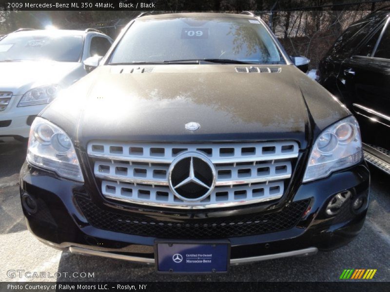 Black / Black 2009 Mercedes-Benz ML 350 4Matic