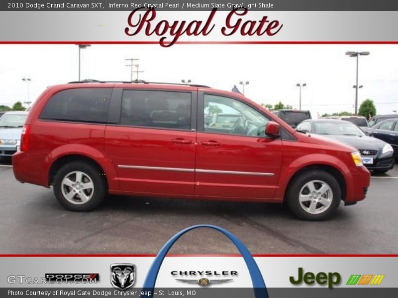 Inferno Red Crystal Pearl / Medium Slate Gray/Light Shale 2010 Dodge Grand Caravan SXT