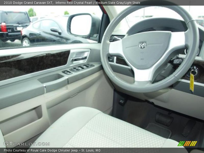 Inferno Red Crystal Pearl / Medium Slate Gray/Light Shale 2010 Dodge Grand Caravan SXT