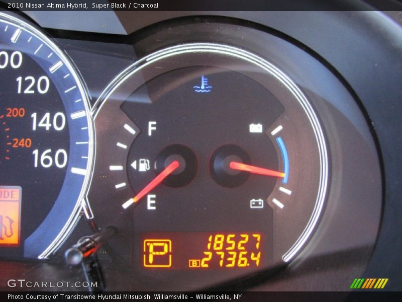 Super Black / Charcoal 2010 Nissan Altima Hybrid