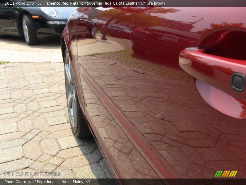 Flamenco Red Metallic / Soverign Hide Calcite Leather/Umbra Brown 2011 Volvo C70 T5