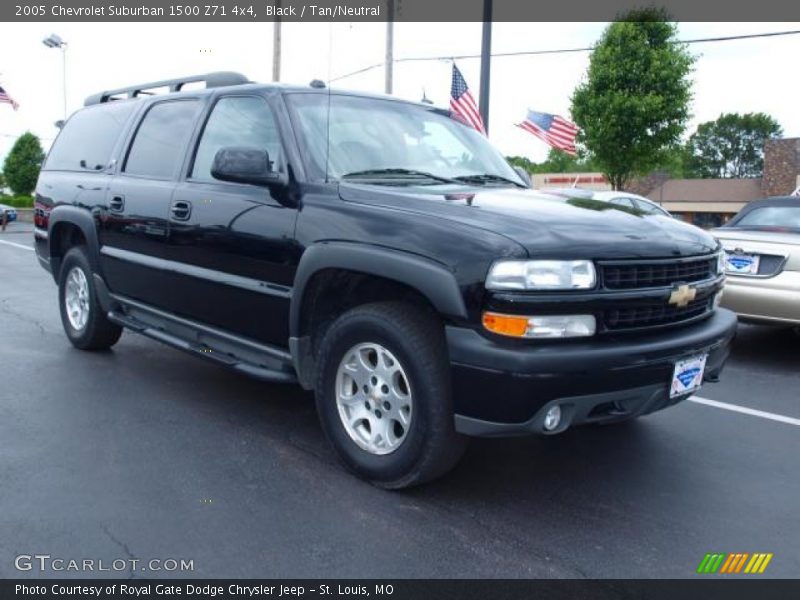 Black / Tan/Neutral 2005 Chevrolet Suburban 1500 Z71 4x4