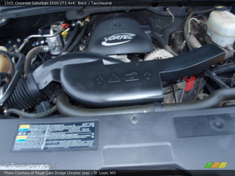 Black / Tan/Neutral 2005 Chevrolet Suburban 1500 Z71 4x4