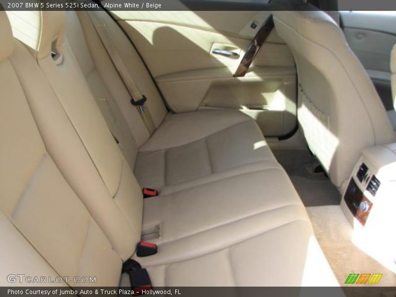 Alpine White / Beige 2007 BMW 5 Series 525i Sedan