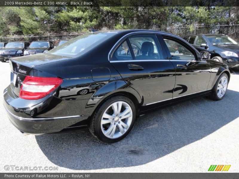 Black / Black 2009 Mercedes-Benz C 300 4Matic