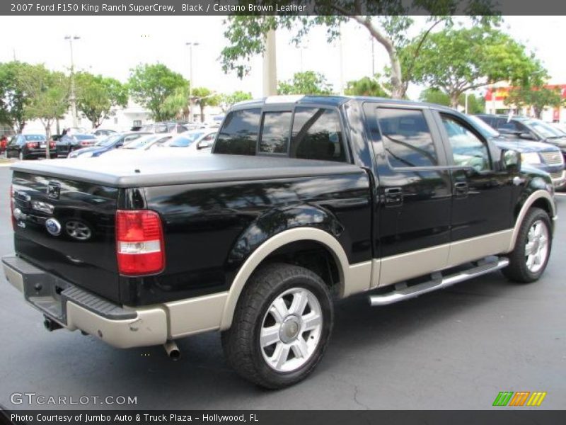 Black / Castano Brown Leather 2007 Ford F150 King Ranch SuperCrew