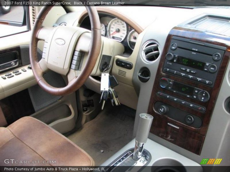 Black / Castano Brown Leather 2007 Ford F150 King Ranch SuperCrew