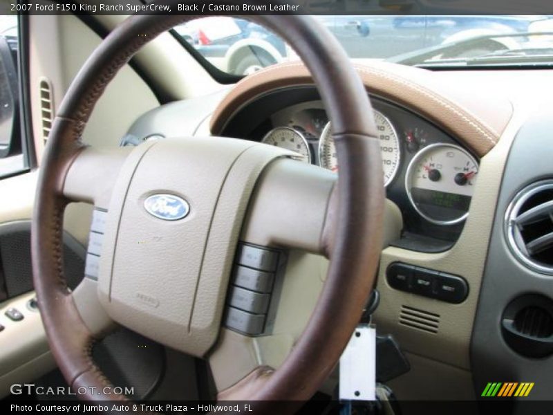 Black / Castano Brown Leather 2007 Ford F150 King Ranch SuperCrew