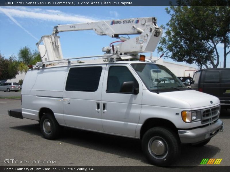 Oxford White / Medium Graphite 2001 Ford E Series Van E350 Commercial