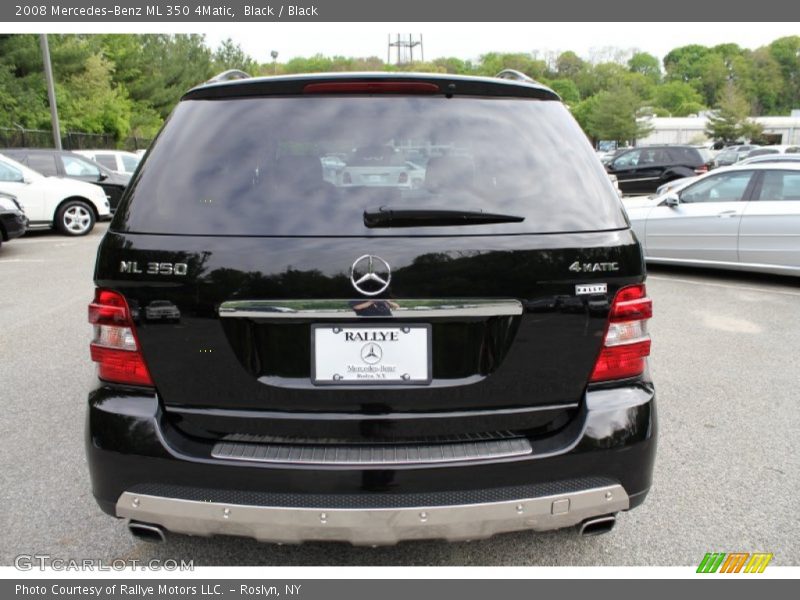 Black / Black 2008 Mercedes-Benz ML 350 4Matic