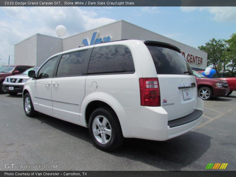 Stone White / Dark Slate Gray/Light Shale 2010 Dodge Grand Caravan SXT