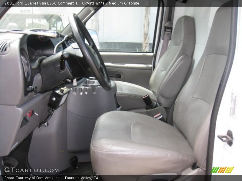 Oxford White / Medium Graphite 2001 Ford E Series Van E350 Commercial