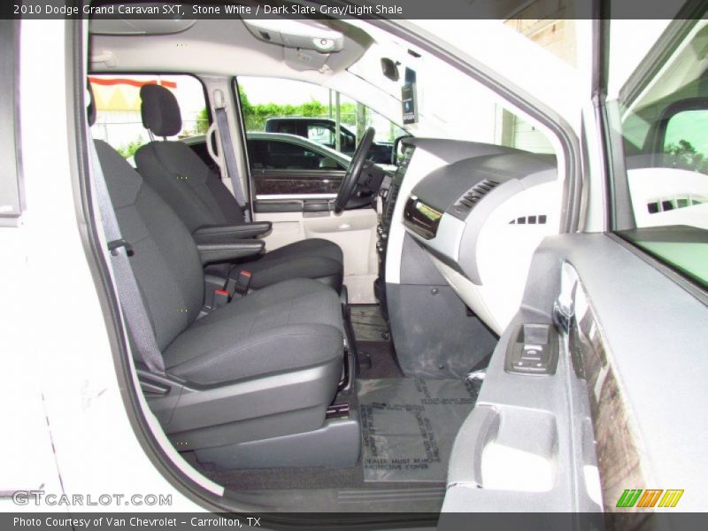 Stone White / Dark Slate Gray/Light Shale 2010 Dodge Grand Caravan SXT