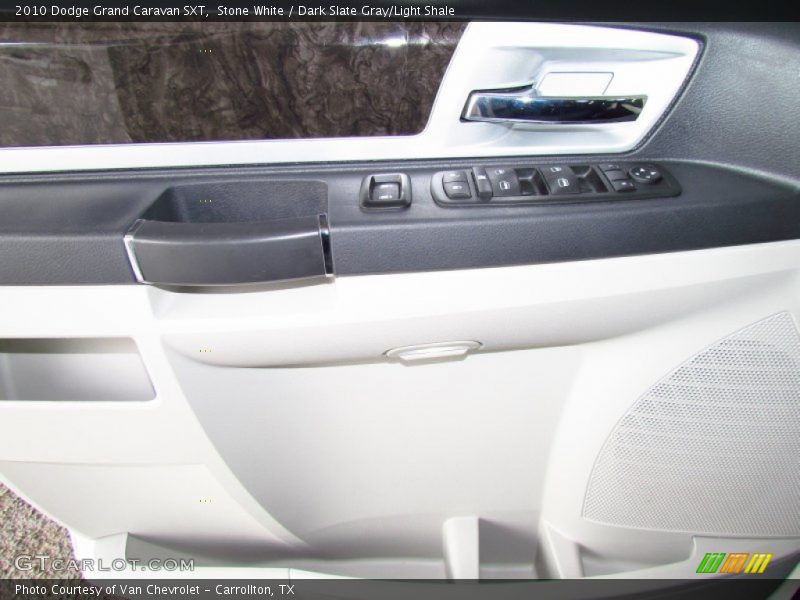 Stone White / Dark Slate Gray/Light Shale 2010 Dodge Grand Caravan SXT