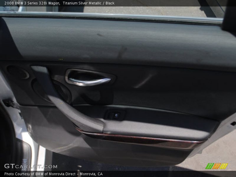 Titanium Silver Metallic / Black 2008 BMW 3 Series 328i Wagon