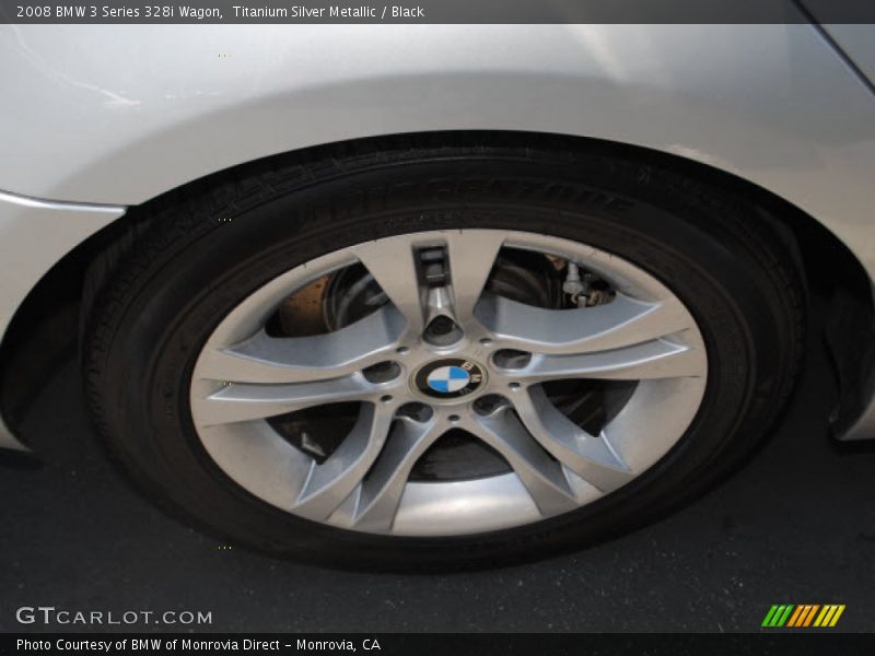 Titanium Silver Metallic / Black 2008 BMW 3 Series 328i Wagon